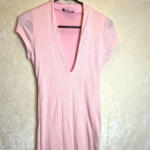 Pink casual body con